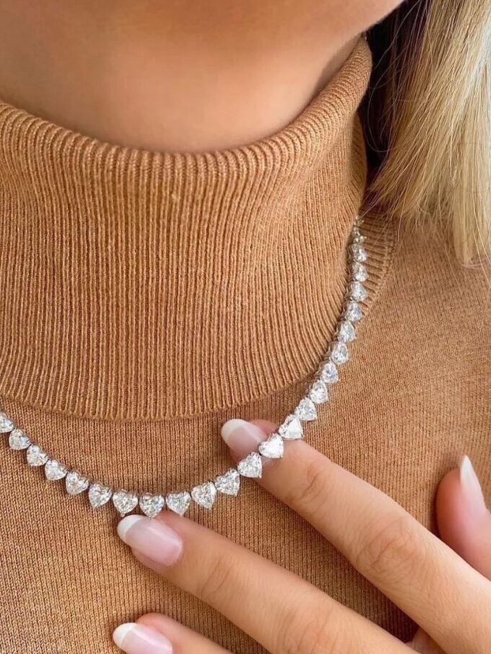 Tennis Necklace in Silver 16inch